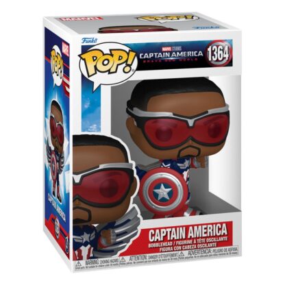 Captain America Brave New World POP! Movies Vinyl Figur Captain America 9 cm – Bild 2