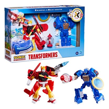 Sonic the Hedgehog x Transformers Actionfiguren 2er-Pack Wingtail & Blue Booster 13 cm – Bild 3