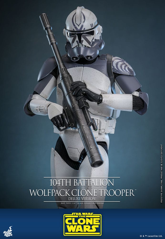 Star Wars The Clone Wars Actionfigur 1/6 104th Battalion Wolfpack Clone Trooper Deluxe Version 30 cm – Bild 3
