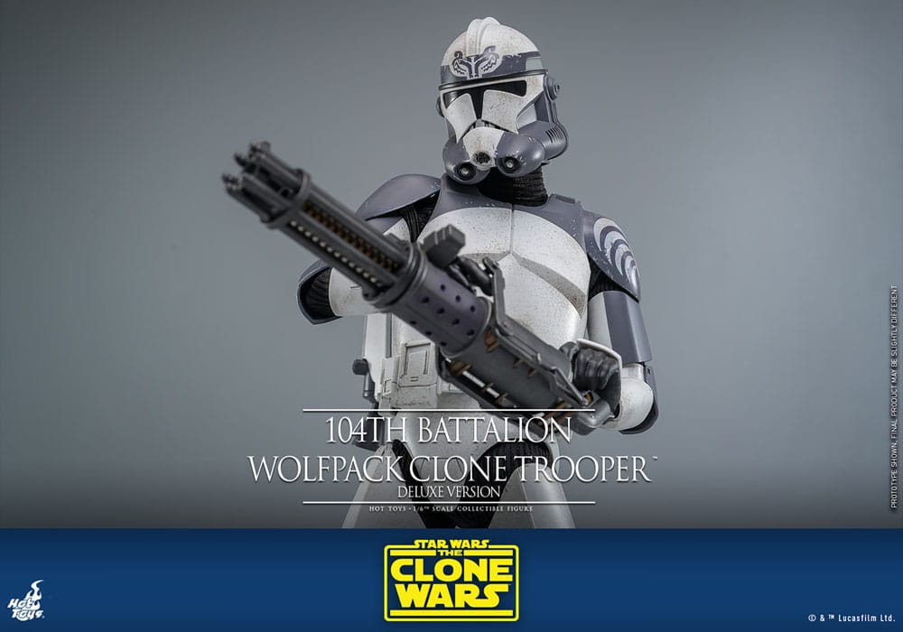 Star Wars The Clone Wars Actionfigur 1/6 104th Battalion Wolfpack Clone Trooper Deluxe Version 30 cm – Bild 5