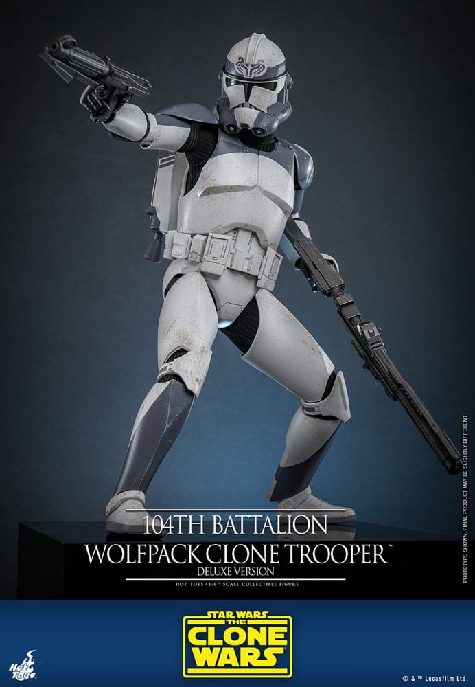 Star Wars The Clone Wars Actionfigur 1/6 104th Battalion Wolfpack Clone Trooper Deluxe Version 30 cm – Bild 7