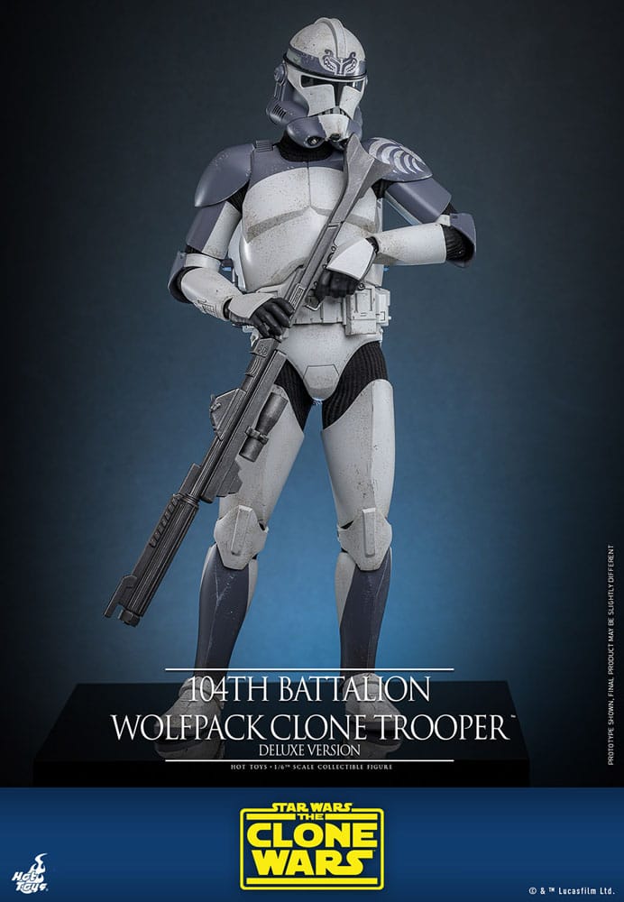 Star Wars The Clone Wars Actionfigur 1/6 104th Battalion Wolfpack Clone Trooper Deluxe Version 30 cm – Bild 8