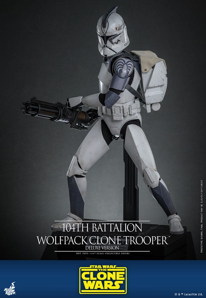 Star Wars The Clone Wars Actionfigur 1/6 104th Battalion Wolfpack Clone Trooper Deluxe Version 30 cm – Bild 9