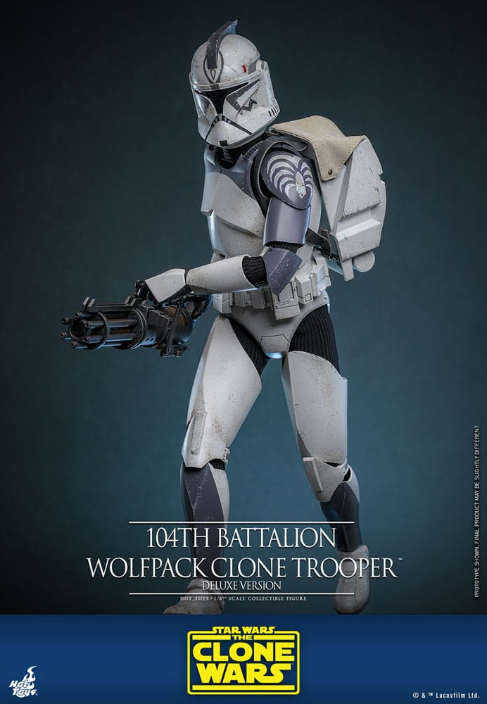 Star Wars The Clone Wars Actionfigur 1/6 104th Battalion Wolfpack Clone Trooper Deluxe Version 30 cm – Bild 10