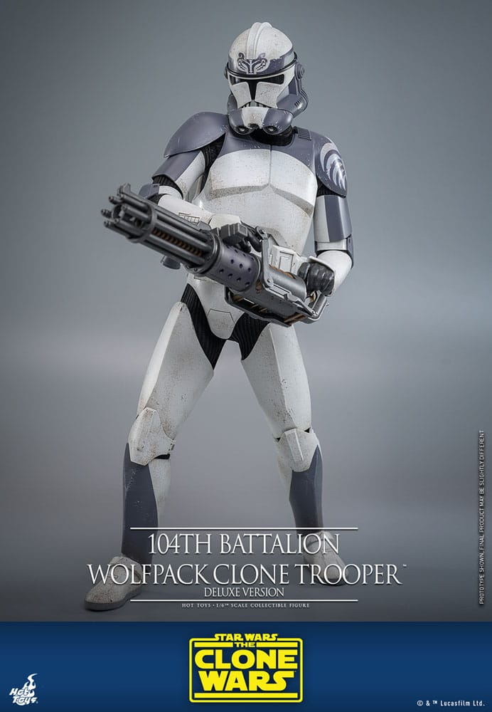 Star Wars The Clone Wars Actionfigur 1/6 104th Battalion Wolfpack Clone Trooper Deluxe Version 30 cm – Bild 11