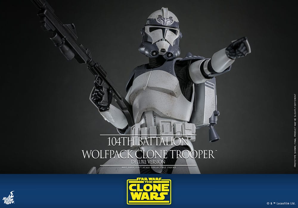 Star Wars The Clone Wars Actionfigur 1/6 104th Battalion Wolfpack Clone Trooper Deluxe Version 30 cm – Bild 14