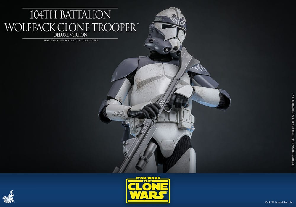 Star Wars The Clone Wars Actionfigur 1/6 104th Battalion Wolfpack Clone Trooper Deluxe Version 30 cm – Bild 15