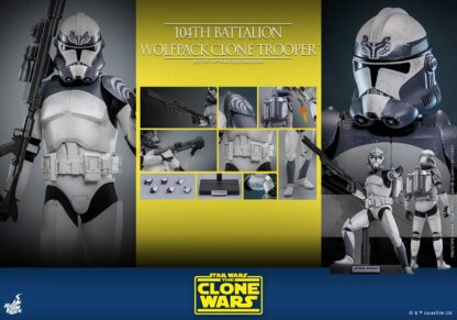 Star Wars The Clone Wars Actionfigur 1/6 104th Battalion Wolfpack Clone Trooper 30 cm – Bild 13