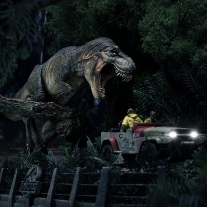 Jurassic Park Demi Art Scale Statue 1/20 T-Rex Chase – Bild 2