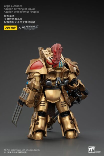 Warhammer The Horus Heresy Actionfigur 1/18 Legio Custodes Aquilon Terminator Squad Aquilon with Infernus Firepike 14 cm – Bild 3
