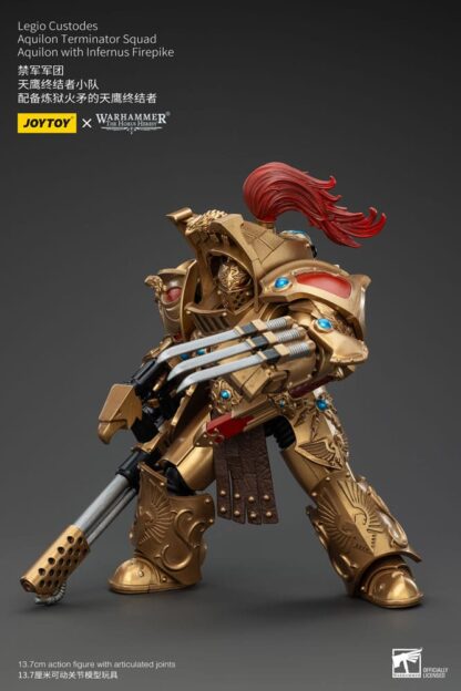 Warhammer The Horus Heresy Actionfigur 1/18 Legio Custodes Aquilon Terminator Squad Aquilon with Infernus Firepike 14 cm – Bild 6