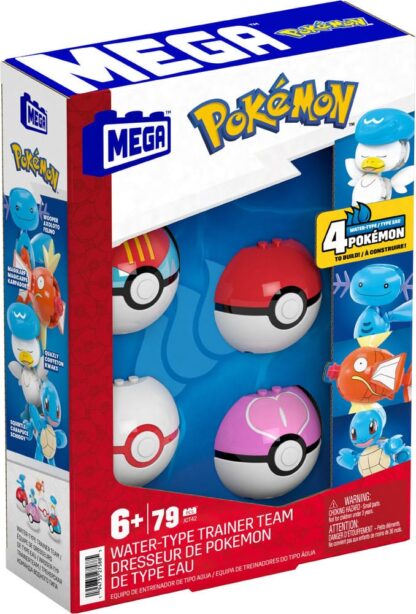 Pokémon MEGA Bauset 4 Wasser-Typ Pokémon Set – Bild 4
