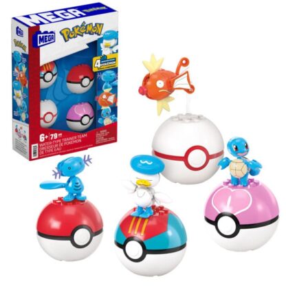 Pokémon MEGA Bauset 4 Wasser-Typ Pokémon Set – Bild 9