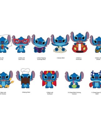 Lilo & Stitch 3D PVC-Taschenanhänger Series 7 Display (24)