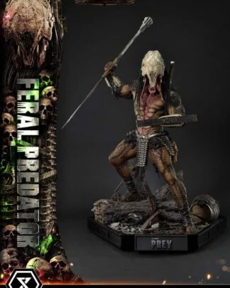 Prey (Movie) Museum Masterline Series Statue 1/3 Feral Predator Deluxe Bonus Version 89 cm