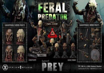 Prey (Movie) Museum Masterline Series Statue 1/3 Feral Predator Deluxe Bonus Version 89 cm – Bild 20