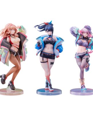 Gridman Universe PVC Statuen 3er-Pack 1/7 Rikka Takarada, Akane Shinjo, Yume Minami: Dreamy Divas Ver.