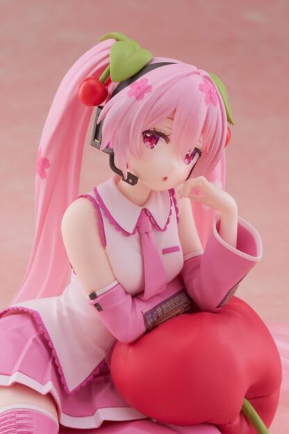 Hatsune Miku PVC Statue Desktop Cute Figure Sakura Miku Cherry Cushion Ver. 13 cm – Bild 7