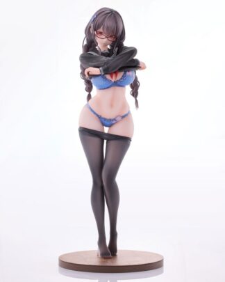 Original Character PVC Statue 1/6 Gap Glasses Girl Who Doesn't Want To Take Physical Education Class 28 cm