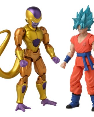 Dragon Ball Super Dragon Stars Actionfiguren 2er-Pack Battle Pack: Golden Frieza vs Super Saiyan Blue Goku 17 cm