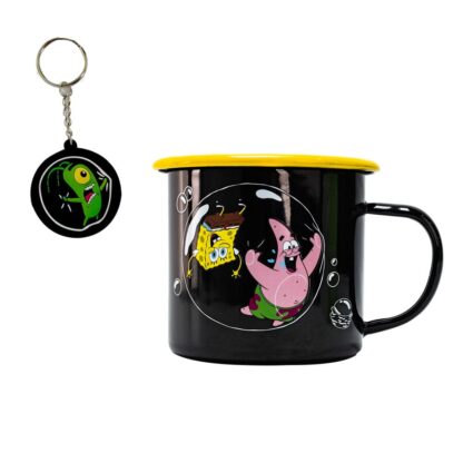 SpongeBob Schwammkopf Tasse und Schlüsselanhänger