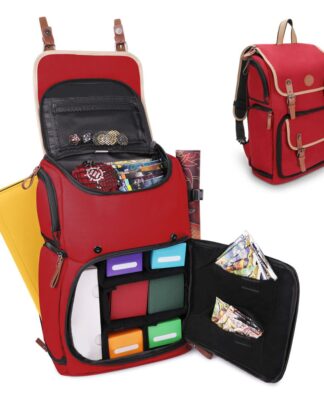 Enhance TCG Series Trading Card Backpack Designer Edition Red Full-size