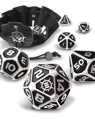 Enhance Tabletop Series Metall RPG Würfel Set Black (7)