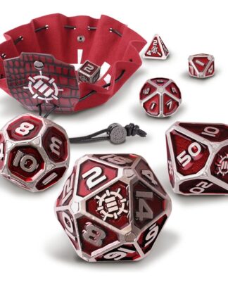 Enhance Tabletop Series Metall RPG Würfel Set Red (7)