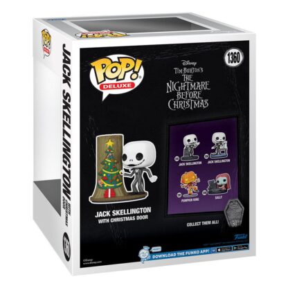 Nightmare before Christmas 30th POP! Deluxe Vinyl Figur Jack w/C.Town Door 9 cm – Bild 3