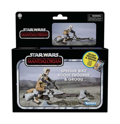 Star Wars: The Mandalorian Vintage Collection Fahrzeug mit Figuren Speeder Bike with Scout Trooper & Grogu – Bild 7