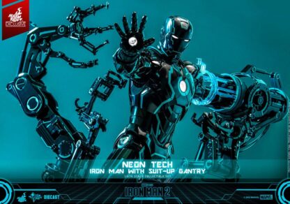 Iron Man 2 Actionfigur 1/6 Neon Tech Iron Man mit Suit-Up Gantry 32 cm – Bild 16