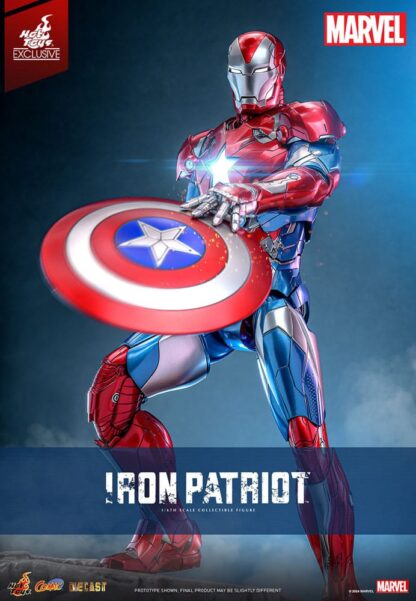 Marvel Comic Diecast Masterpiece Actionfigur 1/6 Iron Patriot Hot Toys Exclusive 32 cm – Bild 2