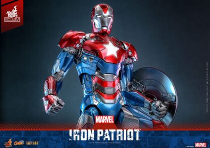 Marvel Comic Diecast Masterpiece Actionfigur 1/6 Iron Patriot Hot Toys Exclusive 32 cm – Bild 14