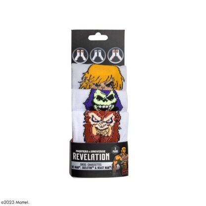 Masters of the Universe - Revelation: He-Man & Skeletor & Beast Man 3er Socken Set – Bild 6