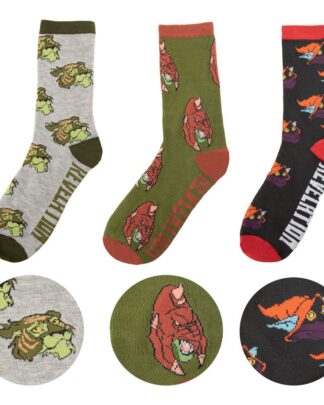 Masters of the Universe - Revelation: Cringer & Battle Cat & Orko Socks 3er Socken Set