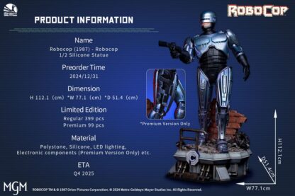 Robocop 1987 Statue 1/2 Robocop 112 cm – Bild 8