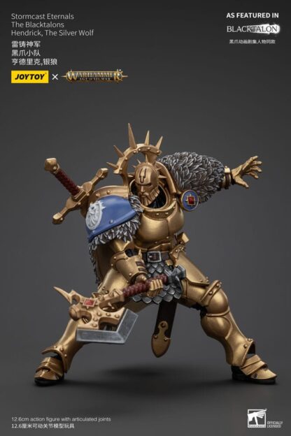 Warhammer Age of Sigmar Actionfigur Stormcast Eternals The Blacktalons Hendrick The Silver Wolf 20 cm – Bild 4