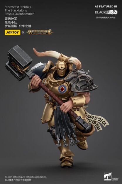 Warhammer Age of Sigmar Actionfigur Stormcast Eternals The Blacktalons Rostus Oxen hammer 20 cm – Bild 5