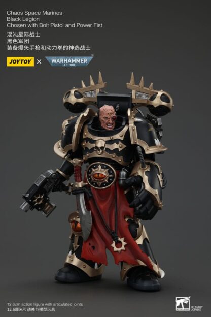 Warhammer 40k Actionfigur Chaos Space Marines Black Legion Chosen with Bolt Pistol and Power Fist 20 cm – Bild 3