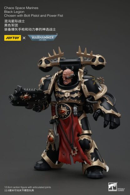 Warhammer 40k Actionfigur Chaos Space Marines Black Legion Chosen with Bolt Pistol and Power Fist 20 cm – Bild 4