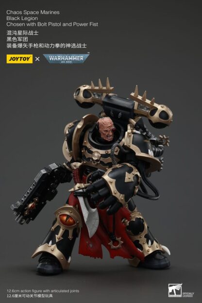Warhammer 40k Actionfigur Chaos Space Marines Black Legion Chosen with Bolt Pistol and Power Fist 20 cm – Bild 6
