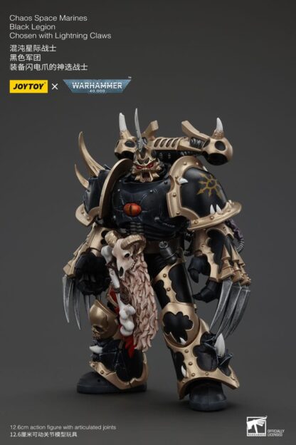 Warhammer 40k Actionfigur Chaos Space Marines Black Legion Chosen with Lightning Claws 20 cm – Bild 3