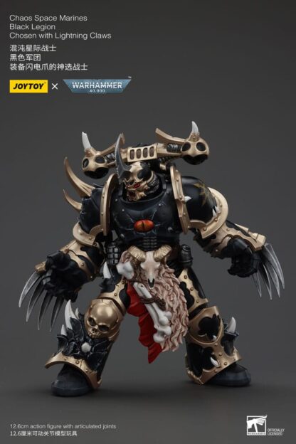Warhammer 40k Actionfigur Chaos Space Marines Black Legion Chosen with Lightning Claws 20 cm – Bild 5
