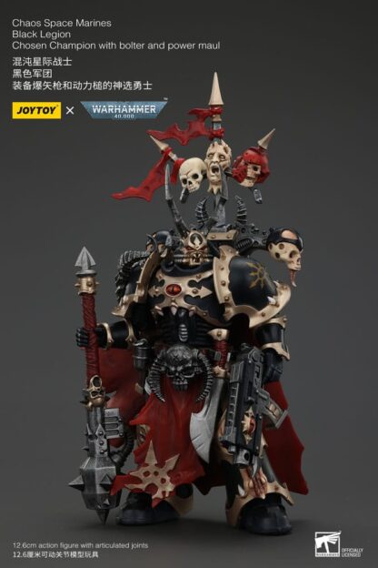 Warhammer 40k Actionfigur Chaos Space Marines Black Legion Chosen Champion with bolter and power maul 20 cm – Bild 3