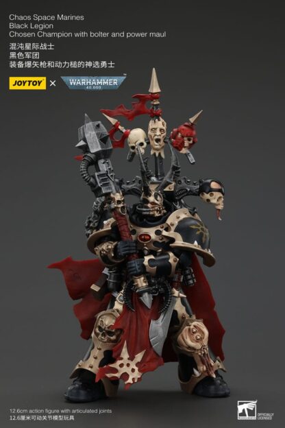 Warhammer 40k Actionfigur Chaos Space Marines Black Legion Chosen Champion with bolter and power maul 20 cm – Bild 7