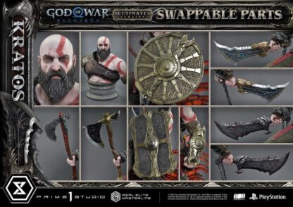 God of War: Ragnarok Real Elite Masterline Series Statue 1/3 Kratos Ultimate Version 95 cm – Bild 8