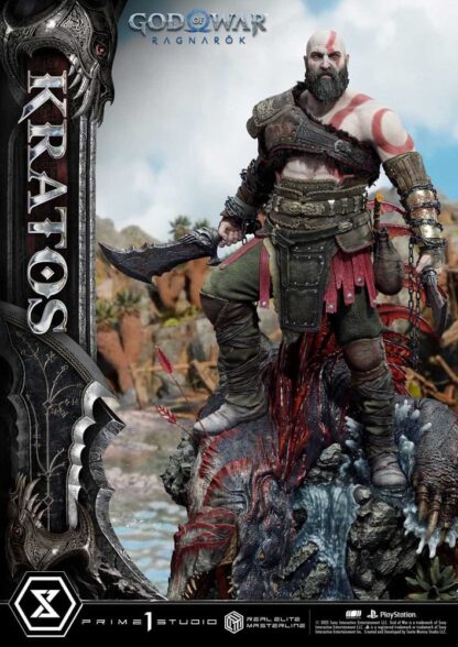 God of War: Ragnarok Real Elite Masterline Series Statue 1/3 Kratos Ultimate Bonus Version 95 cm – Bild 12