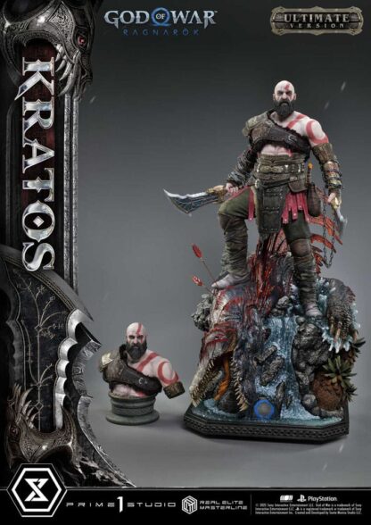 God of War: Ragnarok Real Elite Masterline Series Statue 1/3 Kratos Ultimate Bonus Version 95 cm – Bild 21
