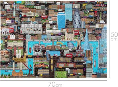 8-Bit Pixel Puzzle London Level 3 1000 Teile – Bild 2