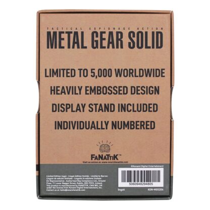 Metal Gear Solid 2 Metallbarren Snake Limited Edition – Bild 3